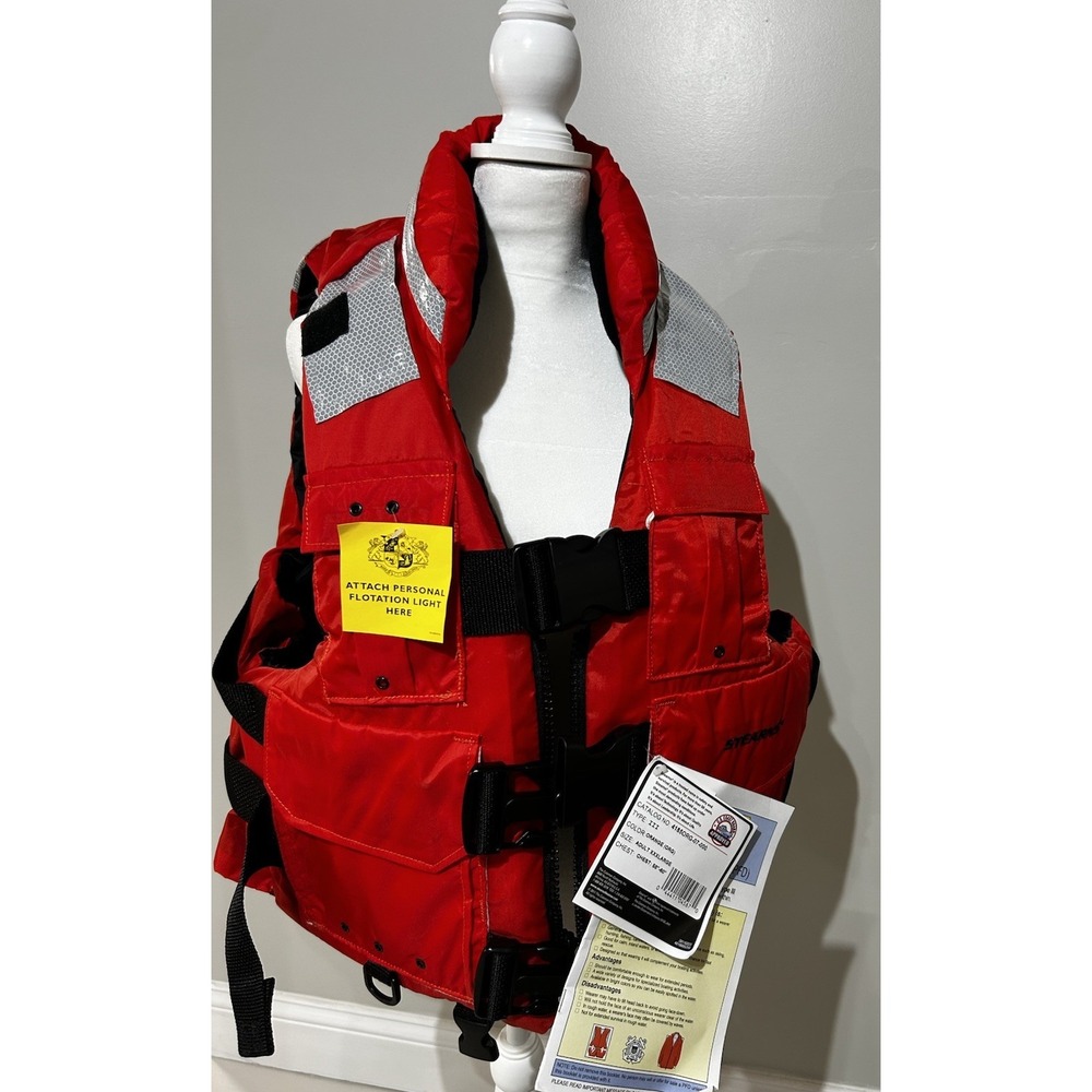 Stearns Personal Floatation Device 4185ORG ADULT 3 XL TYPE III NEW